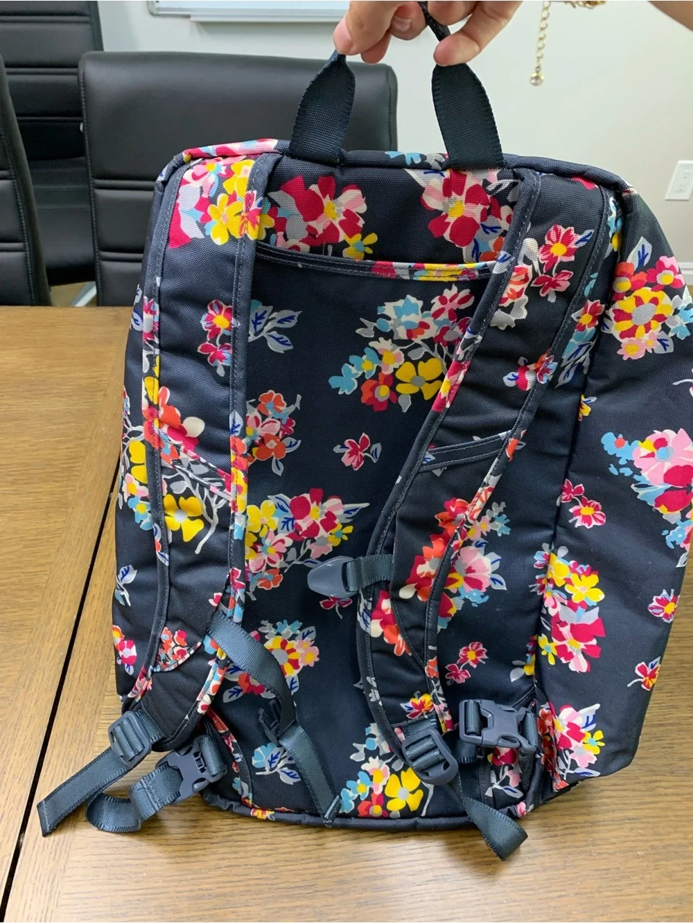 NWOT Vera Bradley Lighten Up XL Floral Duffel Backpack
